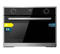 Four encastrable noir en acier inoxydable - Cecotec - Bolero Hexa M224500 Edge A - 53 L - 7 fonctions - 2600 W