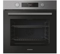 Four encastrable - Pyrolyse + Hydrolyse - ROSIERES - RO6 C5AB3EYTX - Inox / Noir - Porte froide - 78L - AirFry