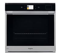 Four encastrable pyrolyse Whirlpool W9OS24S1P - Four multifonction Chaleur tournante + Vapeur / 73 litres Noir et Inox / Four connecté / Rails télescopiques / Injection de vapeur / Porte froide (4 vitres)