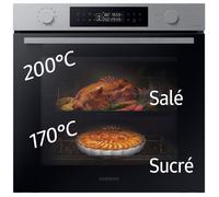 Samsung NV7B4450VAS/U1 four 76 L Noir, Acier inoxydable
