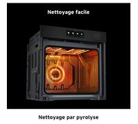 Four encastrable vapeur - DREAME - Z6000 (OZ60) - noir - émail - porte froide - 81 L 60 cm