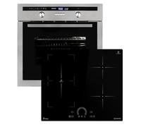 Cuisinière: 60cm Four encastrable EB8013ED + 59cm Plaque Induction IH85901FZ / Rôtisserie/Capteur de température du c?ur/Gril/Air chaud/Tiroirs télescopiques / SET8013IH592FZ