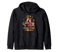 Four Ever Wild Western Cowboy 4ème Anniversaire 4 Ans garçons Sweat à Capuche