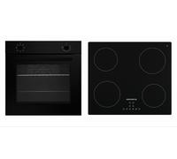 Four / Fourneau Mat Noir Plaque Cuisson Induction Montage Autonome sans Cadre