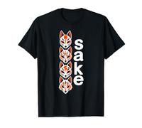 Four Fox Saké Japonais Kitsune Fox Pun Pun Sarcastique Humour Meme T-Shirt Graphique avec Valeur