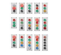Four gears five gears Control box with button switch 24V / 220V with emergency stop button industrial switch waterproof box NWPNLXEA(Nero)