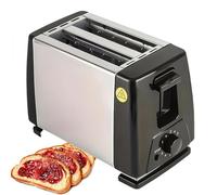 Four grille-pain pour la maison de 2 tranches pour le petit-déjeuner avec 6 réglages de teinte et plateau à miettes amovible, fente de cuisson élargie à 30 mm avec centrage automatique