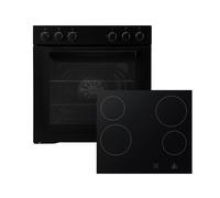 Four Herdset Montage Mat Noir Plaque Cuisson sans Cadre 72L respekta HS2001MS-26