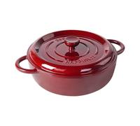 Four hollandais à citrouille Marmite Mama en fonte, marmite à frire et ragoût, cocotte antiadhésive de grande capacité, soupe émail 28 cm(28Cm deepened)