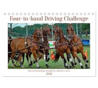 Four-in-hand Driving Challenge (Desk Calendar 2026 DIN A5 landscape), CALVENDO 12 Month DeskCalendar: Spectacular gallops through the obstacle course