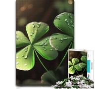Four Leaf Clover Puzzle 1000pcs (38x26cm) Cadeau pour Adultes | Pour un moment utile, activité puzzle relaxante le w nd, pour progresser pièce après pièce.