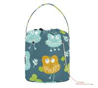 Four-Leave Clover Funny Crochet Tote with Holes Crochet Bag Yarn for Knitting Needle Accessories para Crochet en Hilo