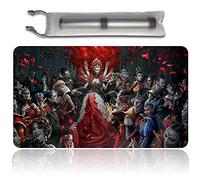 Four Leaves MTG Tapis de jeu - Illustration de clé de vœux de crimons - 60 x 35 cm - Compatible avec MTG TCG CCG - Comprend un sac et un tapis de souris - Convient pour les adolescents et les adultes