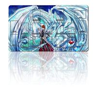 Four leaves Tapis de jeu de société 20220720 TCG + sac gratuit + zones pour cartes YGO Card Game Mat Taille 60 x 35 cm Tapis de souris compatible avec le tapis de jeu de cartes à collectionner (ygo