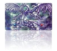 Four leaves Tapis de jeu TCG + sac cadeau + zones de cartes, tapis de jeu de cartes YGO taille 60 x 35 cm tapis de souris compatible avec tapis de jeu de cartes à collectionner (ygo (67)), 20220720