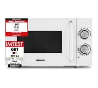 MEDION Micro-ondes, puissance env. 700 watts, capacité env. 17 litres, 6 niveaux, fonction décongélation, MD 15644, blanc
