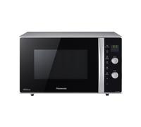 Four micro-ondes combiné compact 27L, convection, gril et inverter, noir et argent