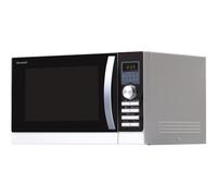 Four micro-ondes combiné Sharp R-843INW - grill - 25 litres - 900 Watt - argent