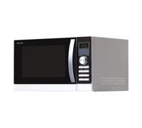 Four micro-ondes combiné Sharp R-843INW - grill - 25 litres - 900 Watt - argent