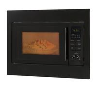 Micro-ondes encastrable Bomann® 3 en 1 avec grill et chaleur tournante | 25 L | 10 programmes automatiques | Fonctions de décongélation | Grille et plateau tournant (Ø 26 cm) | MWG 2216 H EB noir mat