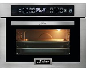 Four micro-ondes encastrable Kaiser EM 6307 R, 38 L, 45 cm de haut, commande tactile, 22 fonctions, horloge électronique, système air chaud, gril infrarouge, acier inoxydable, four micro-ondes