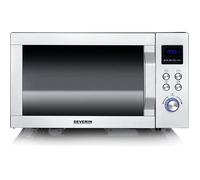 Four micro-ondes gril et chaleur tournante - SVATV - 25 L - 2 050 W - Fond plat en céramique - Inox