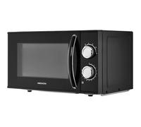 MEDION Micro-ondes, puissance env. 700 watts, capacité env. 17 litres, 6 niveaux, fonction décongélation, MD 15644, noir