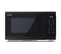 Sharp YC-MS252AE-B, Four Micro-ondes 25 Litres, Solo, Numérique, Noir
