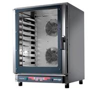 Four Mixte Professionnel Digital 10 Niveaux GN 1/1 / 600 × 400 - Injection Directe de Vapeur - Triphasé