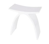 Four & More Design Spa, Tabouret de Douche, siège de Douche, Tabouret de Bain de Luxe en Pierre Solide de qualité supérieure, Fonte minérale, Pierre Artificielle, modèle Florence, Surface : Mat
