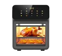 Four multifonction 1350W, friteuse à air sans huile 10L, 10 modes préréglés, système de rotation, friteuse à four, griller et cuire