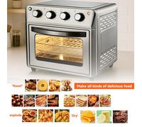 Four multifonction 26 L - Friteuse sans huile + Programmes multiples (grill, pizza, dessert) - plage de température 90-230 °C-