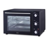 Four multifonction 58L chaleur tournante tournebroche grill 2000w ARIZONA noir 5 programmes de cuisson avec minuterie et accessoires