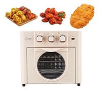 Four Multifonction Domestique, Four À Convection À Grande Capacité de 18 litres avec Commande À Bouton, Minuterie de 0 À 60 Minutes, Circulation d'air Chaud À 360° Pink