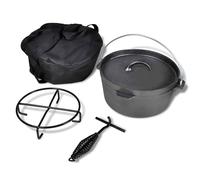 Four Néerlandais avec Accessoires Inclus 11,3 L Casserole Camping vidaXL