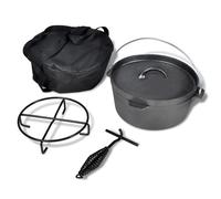 vidaXL Four Néerlandais avec Accessoires Inclus 4,2 L Casserole Camping Maison
