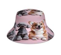 Four Pets Chapeau bob réversible réfléchissant double face avec bord réfléchissant pour activités de plein air Protection UV Respirant