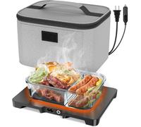 Four Portable - 3 En 1 Boîte À Lunch Chauffante Électrique(12 V/24 V/220 V), 1.7L Four À Micro-Ondes De Voiture,Chauffage Rap[Z104]