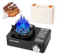 Four portable pour camping - Brûleur de camping avec étui de transport - Équipement de cuisine portable pour randonnée, alpinisme, pique-nique, voyage en camping-car et expéditions