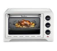 Four posable blanc - Moulinex - 19 L - Thermostat jusqu'à 240 °C - 3 modes de cuisson - Minuteur jusqu'à 120 min