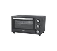 Four Posable ICQN IQ M2051R02N 1AA 20L 1500W 230V Chaleur Tournante Brassée Verre Noir