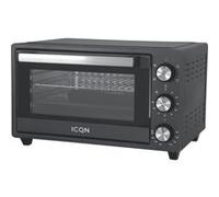 Four Posable ICQN IQ M2051R02N 1AA 20L 1500W 230V Chaleur Tournante Brassée Verre Noir Anthracite G