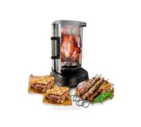 Four Rotatif de Table Vertical - Machine à Shawarma, Machine à Kebabs, Porte Résistante à la Chaleur & Résistante aux Taches, Econome en Energie,