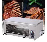 Four Salamandre électrique, Grill Salamandre De Comptoir, Grill Fonte à Fromage Commercial 2000w Avec Grille Réglable, Gril En Acier Inoxydable 50-300℃ Pour Faire Fondre Le Fromage, Griller Des