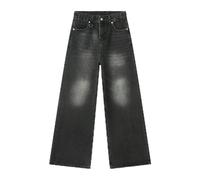 Four Seasons Nouveau Style rétro de Hong Kong - Jean Ample à Jambes Larges - Noir Gris - S