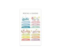 Four Seasons Poster | Months cycle learning wall art(Unframed,12x18inch(30x45cm))
