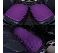 Four Seasons Universal Design Linn Fabric Seat Cover Set Front Breathable Back Row Protection Pillow Romantic Purple_ Five-Piece Suit (