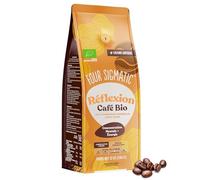 Dark Roast Organic Whole Bean Coffee from Four Sigmatic | Fair Trade Gourmet Coffee Beans with Lion's Mane & Chaga Mushrooms | Nootropic Mushroom Coffee for Brain Function and Immune Support | 12oz