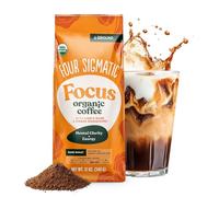 Four Sigmatic Ground Mushroom Coffee| Dark Roast, Fair Trade Gourmet with Lion's Mane, Chaga & Mushroom Powder | Immune Boosting for Focus & Immune Support | 12oz