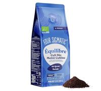 Four Sigmatic Organic Balance Adaptogen Ground Coffee | Medium Roast USDA Organic, Fair Trade Coffee with Ashwagandha, Chaga Mushroom, Eleuthero and Tulsi | Focus and Energy Boosting Coffee | 12oz Bag